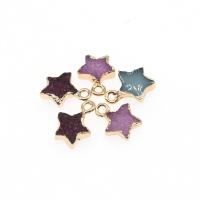 Resin Pendant, Star, different color and pattern for choice & DIY, more colors for choice, 14*10*3mm, Hole:Approx 2mm, Sold By PC