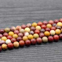 Yolk Stone Beads, Runde, poleret, du kan DIY & forskellig størrelse for valg, Solgt af Strand