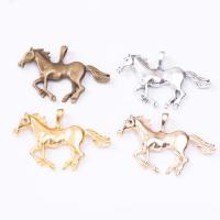 Zinc Alloy Animal Pendants Horse plated DIY nickel lead & cadmium free Sold By PC