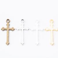 Zinc Alloy Cross Pendants plated DIY nickel lead & cadmium free Approx 1-2mm Sold By PC
