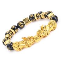 Wrist Mala, Obsidian, with Tibetan Style, fashion jewelry & different styles for choice, more colors for choice, Sold By Strand