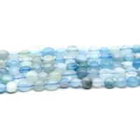 Grânulos de gemstone jóias, Aquamarine, polido, DIY & tamanho diferente para a escolha, azul claro, vendido por Strand