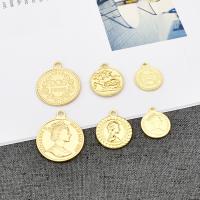 Brass Jewelry Pendants 18K gold plated DIY nickel lead & cadmium free Sold By Bag