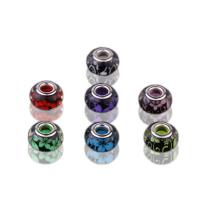 Resin Large Hole Bead, epoxy gel, DIY, more colors for choice, 14x5x8mm, 100PCs/Bag, Sold By Bag