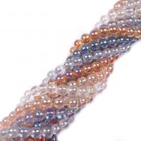 Fashion Glass Beads, plated, DIY & different size for choice, more colors for choice, Sold By Strand