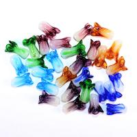 Abalorios de Cristal, Vidrio, pulido, Bricolaje, más colores para la opción, 15x20mm, 100PCs/Bolsa, Vendido por Bolsa