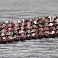 Natürlicher Granat Perlen, rund, poliert, verschiedenen Qualitäten für die Wahl & DIY & verschiedene Größen vorhanden, verkauft von Strang