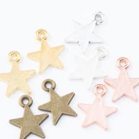 Zinc Alloy Star Pendant plated DIY nickel lead & cadmium free Sold By PC