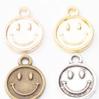 Zinc Alloy Pendants Smiling Face plated DIY nickel lead & cadmium free Sold By PC