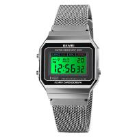 SKmei® Men Ékszer Watch, ABS műanyag, -val Műanyag & Stainless Steel, galvanizált, Életvízálló & az ember, több színt a választás, 34x7mm,17x240mm, Által értékesített PC
