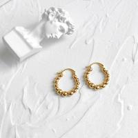 Brass Huggie Hoop Earring, gold color plated, for woman, nickel, lead & cadmium free, 22x25mm, Sold By Pair