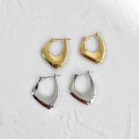 Brass Huggie Hoop Earring plated for woman nickel lead & cadmium free Sold By Pair