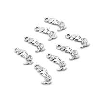 Tibetan Style Pendants, Mermaid, plated, DIY, silver color, 18*6*1mm, Hole:Approx 1mm, 500G/Bag, Sold By Bag
