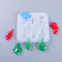 DIY Epoxy Mold Set, Silicone, Square, plated, durable & Christmas Design, 140x135mm, Sold By PC