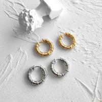 Brass Huggie Hoop Earring, plated, for woman, more colors for choice, nickel, lead & cadmium free, 4x24mm, Sold By Pair