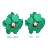 Zinc Alloy Stud Earring with Plastic Pearl fashion jewelry Sold By Pair