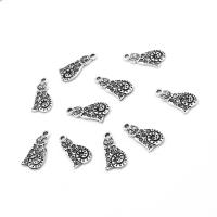 Tibetan Style Animal Pendants, plated, DIY, silver color, 18*9*2mm, Hole:Approx 1mm, 500G/Bag, Sold By Bag