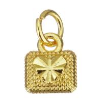 Bijoux pendentifs en laiton, Placage de couleur d'or, 7x8.5x3.5mm, Trou:Environ 3.5mm, 100PC/lot, Vendu par lot