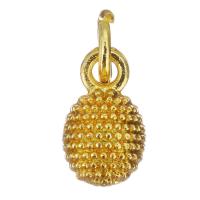 Bijoux pendentifs en laiton, Placage de couleur d'or, 5.5x9.5x5.5mm, Trou:Environ 3.5mm, 100PC/lot, Vendu par lot