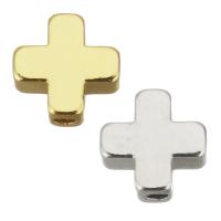 Zinc Alloy Jewelry Beads Cross plated Approx 1mm Sold By Lot