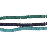 Χάντρες Turquoise, Συνθετικό Τυρκουάζ, Rondelle, περισσότερα χρώματα για την επιλογή, 3x6x6mm, Τρύπα:Περίπου 1.5mm, Μήκος Περίπου 16 inch, 10Σκέλη/Παρτίδα, Περίπου 133PCs/Strand, Sold Με Παρτίδα