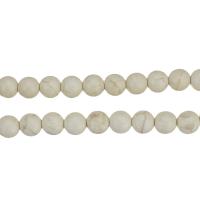 Turquoise Beads, Round, white, 10mm, Hole:Approx 1.5mm, Length:Approx 14.5 Inch, 10Strands/Lot, Approx 40PCs/Strand, Sold By Lot