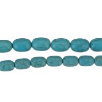 Perles turquoises, turquoise synthétique, Seau, normes différentes pour le choix, bleu, Trou:Environ 1.5mm, Longueur Environ 15.5 pouce, 10Strandstoron/lot, Vendu par lot