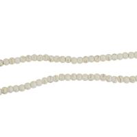 Türkis Perlen, Synthetische Türkis, rund, verschiedene Größen vorhanden, weiß, Bohrung:ca. 1.5mm, Länge:ca. 15.5 ZollInch, 10SträngeStrang/Menge, verkauft von Menge