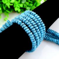 Turquoise Beads Black Vein Turquoise Abacus DIY blue Sold By Strand