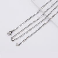 Stainless Steel Necklace Chain, fashion jewelry, more colors for choice, Sold By Strand