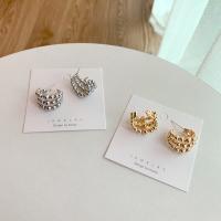Tibetan Style Stud Earring, plated, for woman, more colors for choice, nickel, lead & cadmium free, 25mm, Sold By Pair