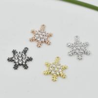 Cubic Zirconia Micro Pave Brass Pendant, plated, DIY & micro pave cubic zirconia, more colors for choice, nickel, lead & cadmium free, 13mm, 10PCs/Bag, Sold By Bag