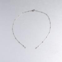 Stainless Steel Necklace Chain fashion jewelry 44cm   2mm Sold By Strand