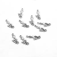 Zinc Alloy Pendants Octopus plated DIY silver color 24*9*2mm Approx 1mm Sold By Bag