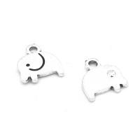 Tibetan Style Animal Pendants, Dolphin, plated, DIY, silver color, 12*14*1mm, Hole:Approx 2mm, 500G/Bag, Sold By Bag