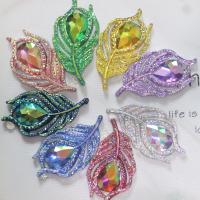Fashion Resin Cabochons, Leaf, DIY, more colors for choice, 20x38mm, 100PCs/Bag, Sold By Bag