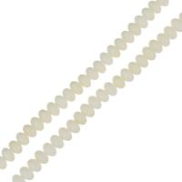 Perles en corail naturel, Plat rond, blanc, 4x6x6mm, Trou:Environ 1mm, Environ 102PC/brin, Vendu par Environ 16 pouce brin