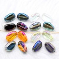 Perles murano plaquées, chalumeau, vernis au four, durable & DIY, plus de couleurs à choisir, 13x20x26mm, 100PC/sac, Vendu par sac