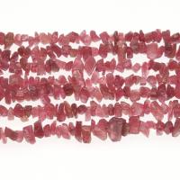 Gemstone Chips Tourmaline DIY pink 10*4mm Sold By Strand