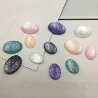 Fashion Resin Cabochons, Oval, epoxy gel, DIY & different size for choice, more colors for choice, 100PCs/Bag, Sold By Bag