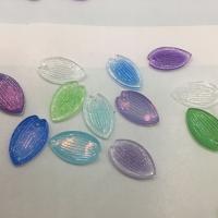 Resin Pendant, Leaf, epoxy gel, DIY, more colors for choice, 9x14.50mm, Sold By PC