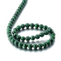 Natural Malachite Beads, Round, polished, DIY & different size for choice, green, Sold By Strand