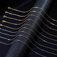 Stainless Steel Necklace Chain plated 2mm Sold By Bag