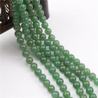 Aventurin Perlen, Grüner Aventurin, rund, poliert, DIY & verschiedene Größen vorhanden, verkauft von Strang
