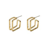 Zinc Alloy Stud Earring plated fashion jewelry & for woman nickel lead & cadmium free 16mm Sold By Pair