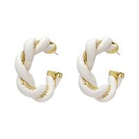 Zinc Alloy Stud Earring plated fashion jewelry & for woman nickel lead & cadmium free 46mm Sold By Pair