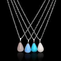 Ожерелья из драгоценных камней, Железо, с Природный камень, ювелирные изделия моды, Много цветов для выбора, продается Strand