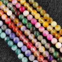 Mišrios Gemstone beads, Natūralus akmuo, Turas, poliruotas, Pasidaryk pats, daugiau spalvų pasirinkimas, 6mm, Apytiksliai 62kompiuteriai/Strand, Pardavė Strand