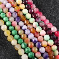 Mixed Gemstone Beads, Natural Stone, Round, polished, DIY & faceted, more colors for choice, 10mm, Approx 38PCs/Strand, Sold By Strand
