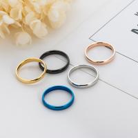 خاتم إصبع الفولاذ المقاوم للصدأ, مطلي, للجنسين & حجم مختلفة للاختيار, المزيد من الألوان للاختيار, 4mm, حجم:6-13, تباع بواسطة PC